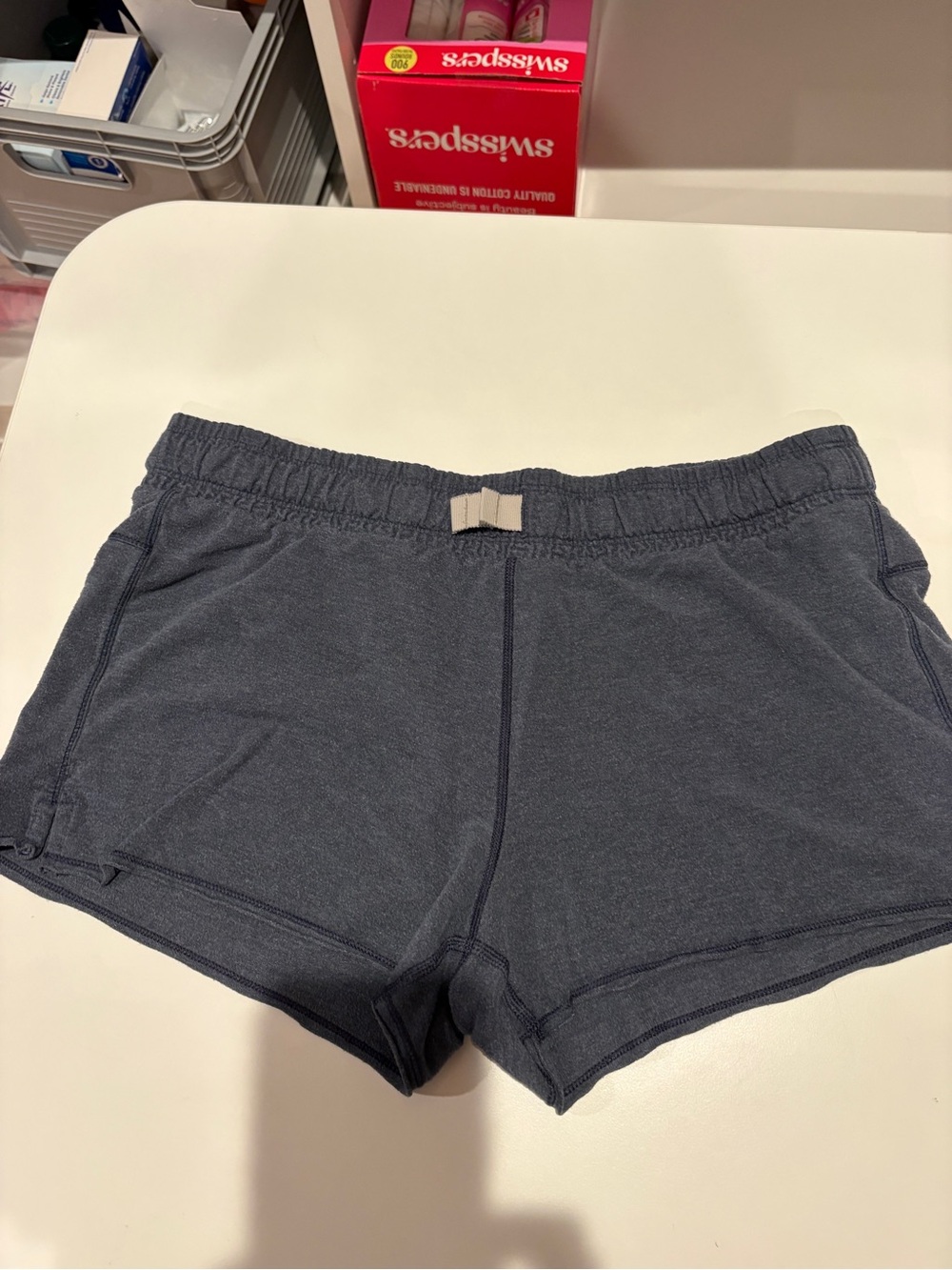Lululemon Women's Navy Elastic Waist Shorts approximately size 10, no tags